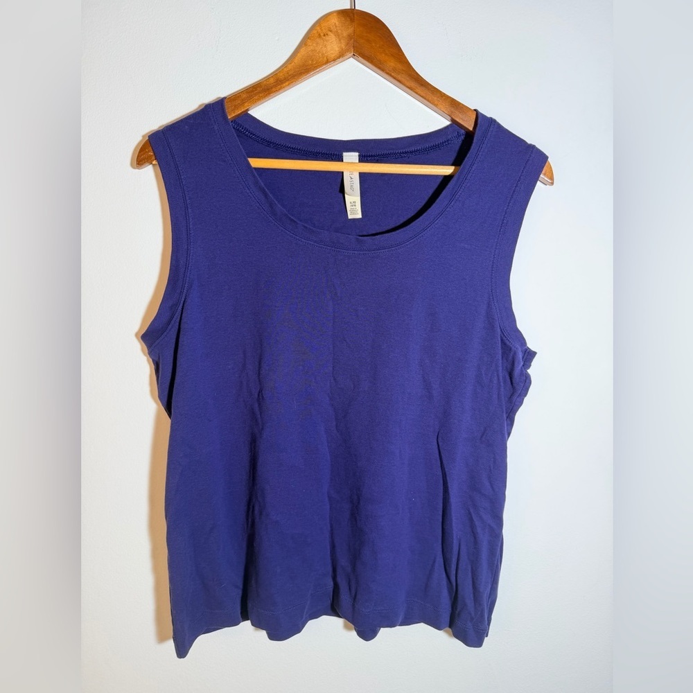 Women's Blue Sleeveless Top - Picture 2 of 4